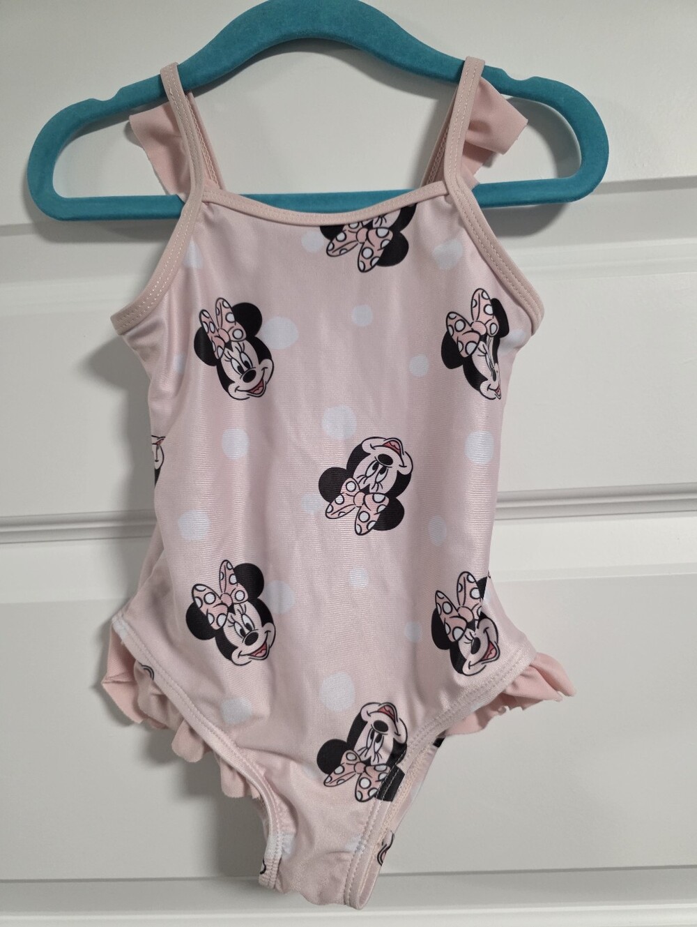 Pink Minnie Mouse Swimsuit With Frills